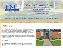 Tablet Screenshot of forksseniorcenter.org